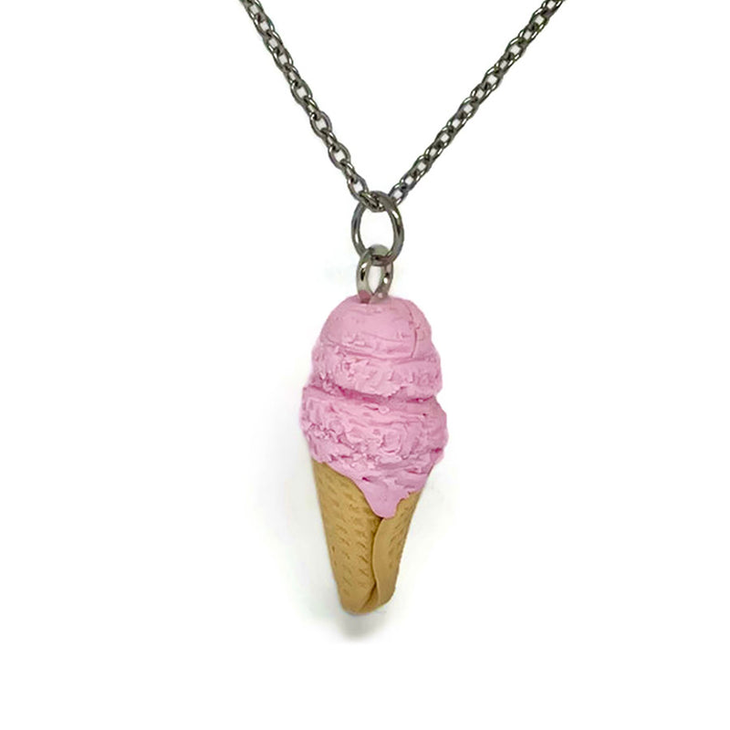 Cute Ice Cream Cone Resin Charms Jewelry Making Finding Kawaii Simulated Food Pendant DIY Necklace Earrings Jewelry