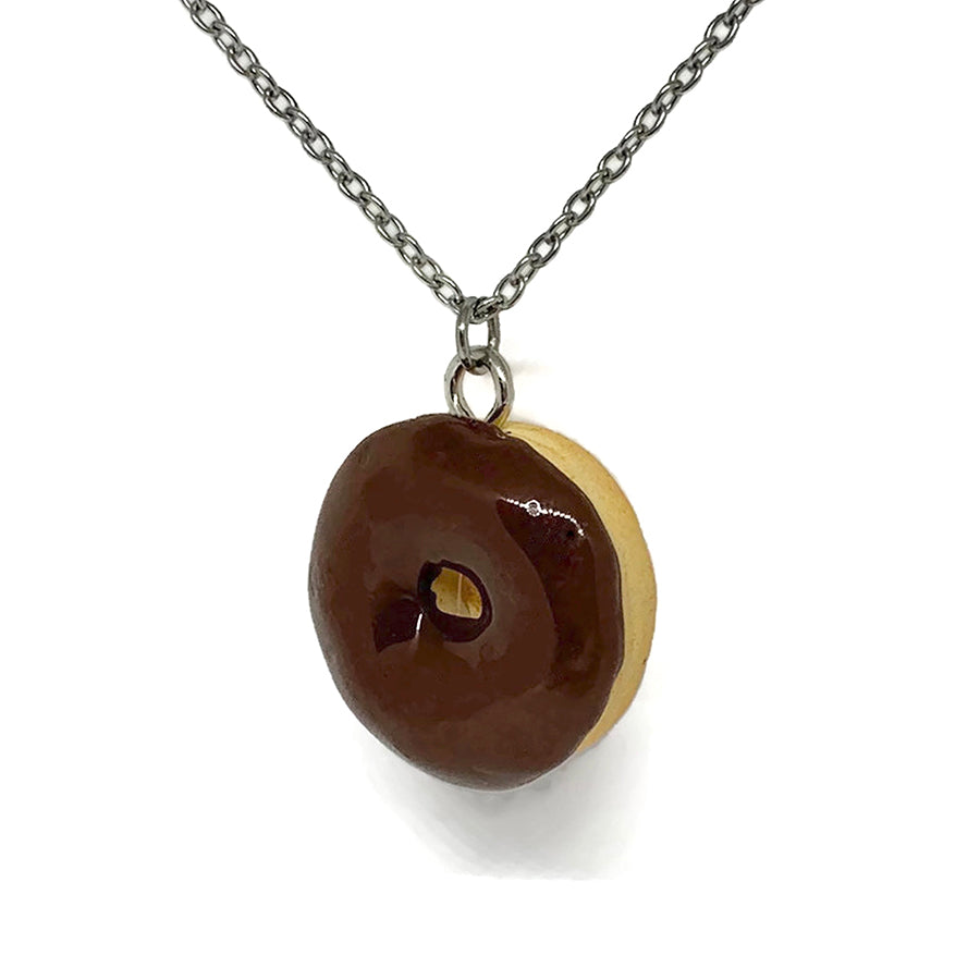 Silver / Gold Cinnamoroll Doughnut Necklace