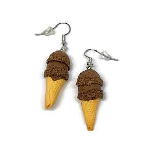 TynesideOriginals Acrylic Ice Cream Brooch - Ice Cream Pin Badge - Acrylic Jewellery - Gift for Her - Holiday Accessories - Ice Cream Cone - Ice Cream Jewelry